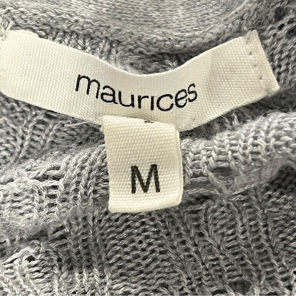 Maurice’s open knitted cardigan size medium - Picture 7 of 12